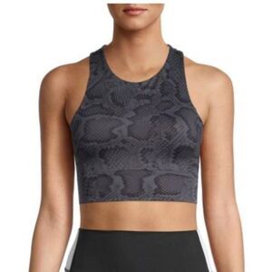 ALLFENIX Python Charcoal Sports Bra NWT Size S Sculpt Fit Athleisure